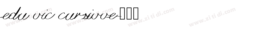 edu vic cursivve字体转换